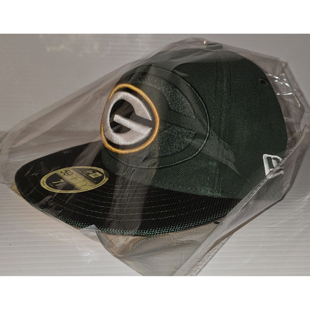 Green Bay Packers 2016 Sideline Official New Era 59Fifty Fitted Hat Size 7 1/8